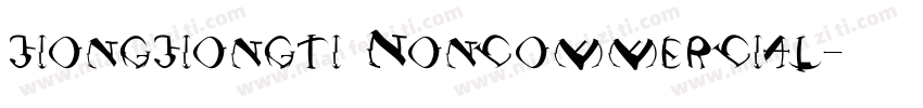 jiongjiongti Noncommercial字体转换